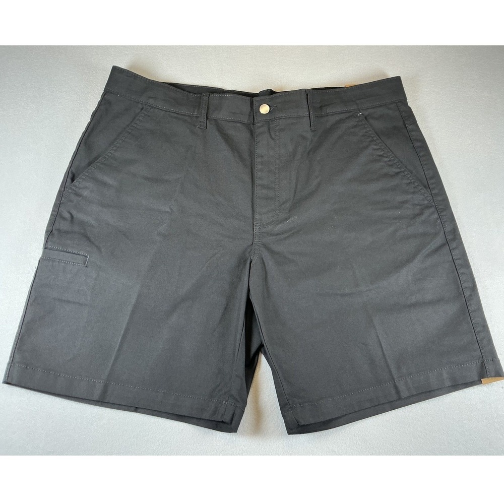 Brahma Mens Relaxed Fit Canvas‎ Work Shorts Black 9 Inseam Size 40 NWT